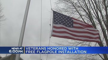 Veterans honored with free flagpole installation