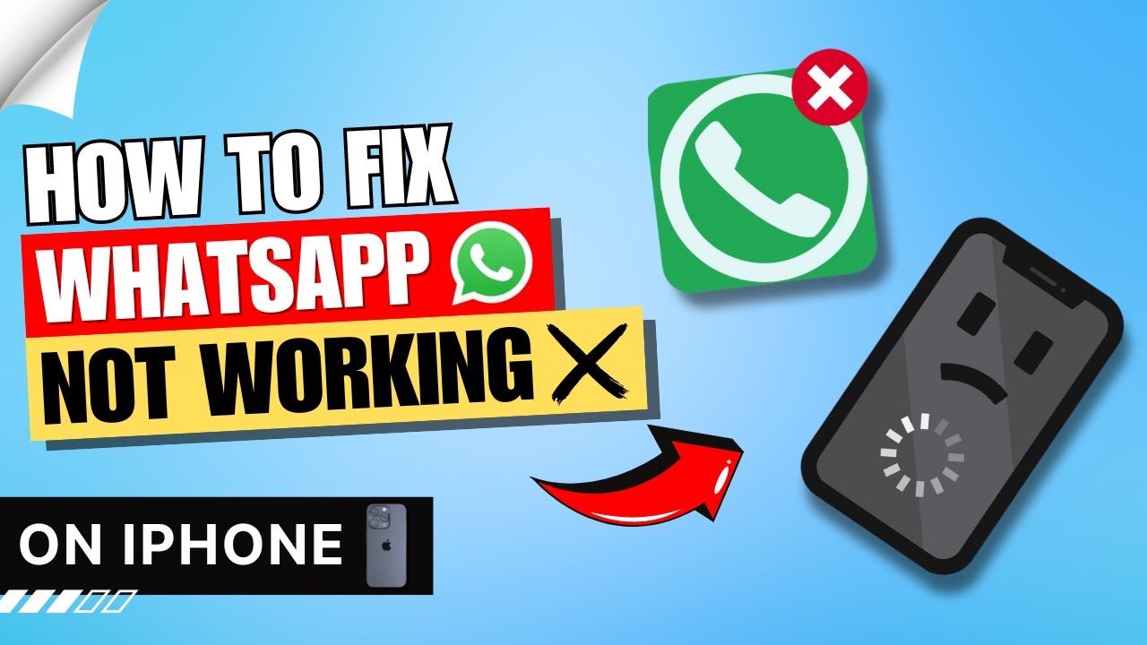 How to Fix if Whatsapp Is Not Working in iPhone | iPad | IOS - YouTube