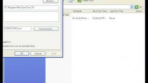 SyncToy Sheduled Task Free Automatic Backup USB or Computer Backup Tutorial