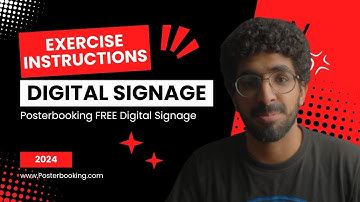 Exercise instructions Digital signage with Amazon signage stick 2024