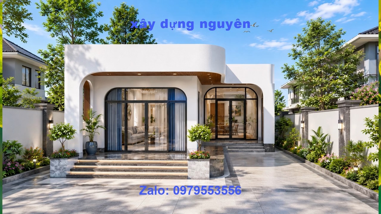 Mẫu Nhà Cấp 4 Chữ L Diên Tích 8x20m Thiết Kế 4 Phòng Ngủ #nhacap4
