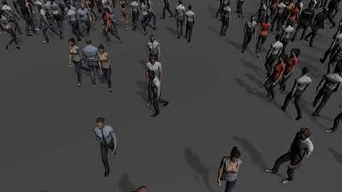 MotionChainer Crowd Scene / MotionChainer群衆シーン