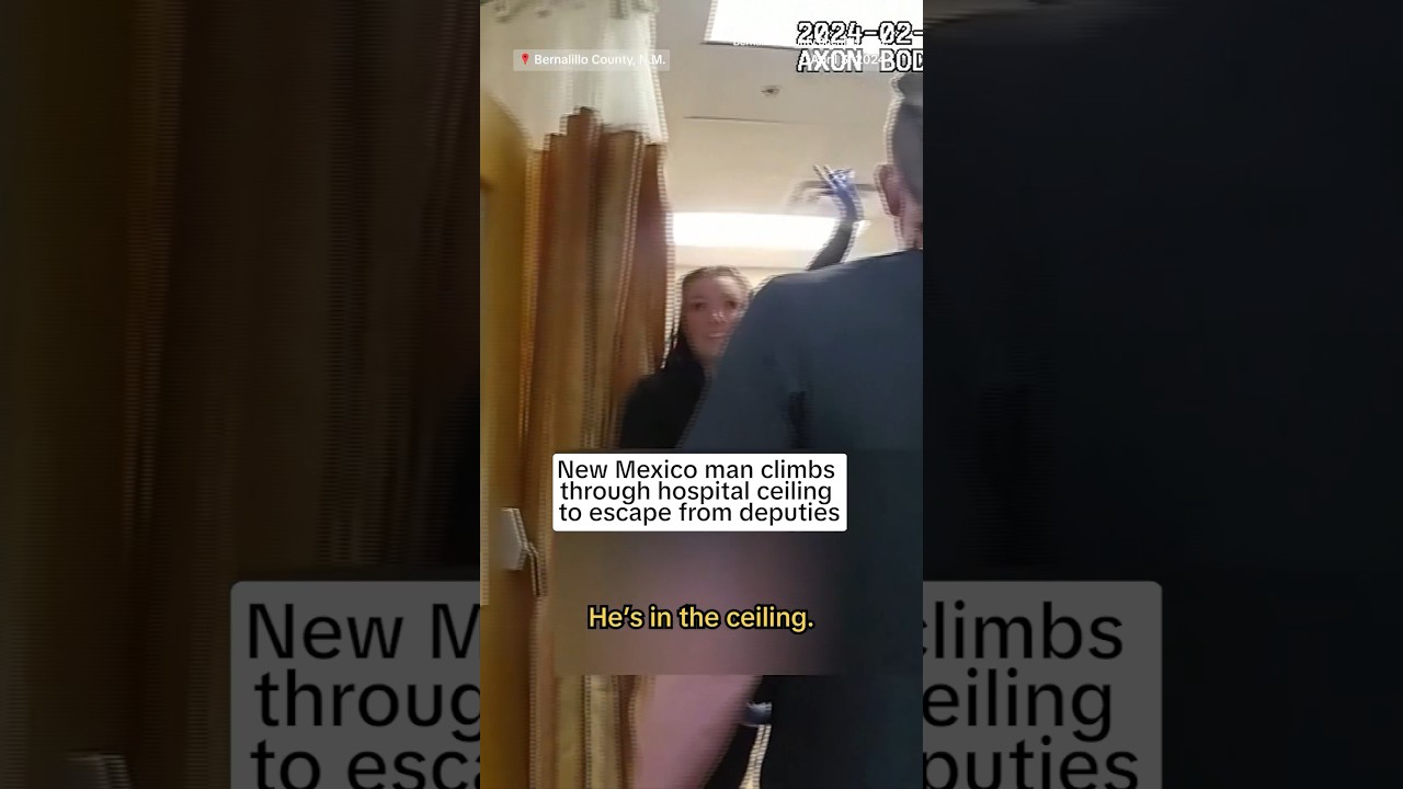Man climbs through hospital ceiling to escape from deputies Man climbs through hospital ceiling to escape from deputies