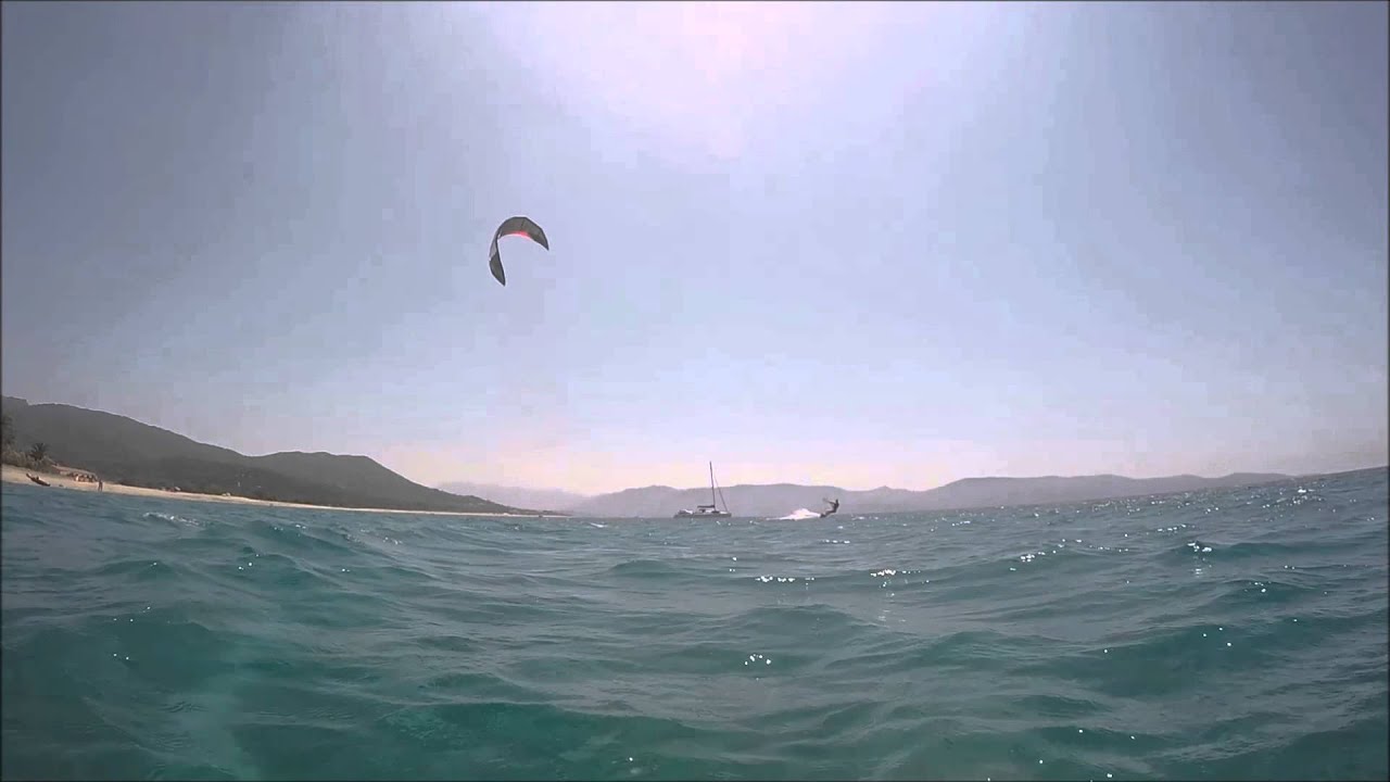 Kitesurf low wind session (12 knots) YouTube