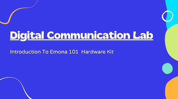 Emona Telecom 101 Lab Kit and CRO Introduction #Digital communication Lab