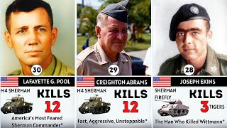 Top 30 Tank Aces of WWII | Ranked by Tanks destruction 