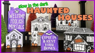 Chalk Couture SPOOKY Haunted Houses DIY I Welcome Foolish Mortals