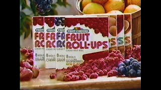 Fruit Roll-Ups by Fruit Corners ad from 1985/86?