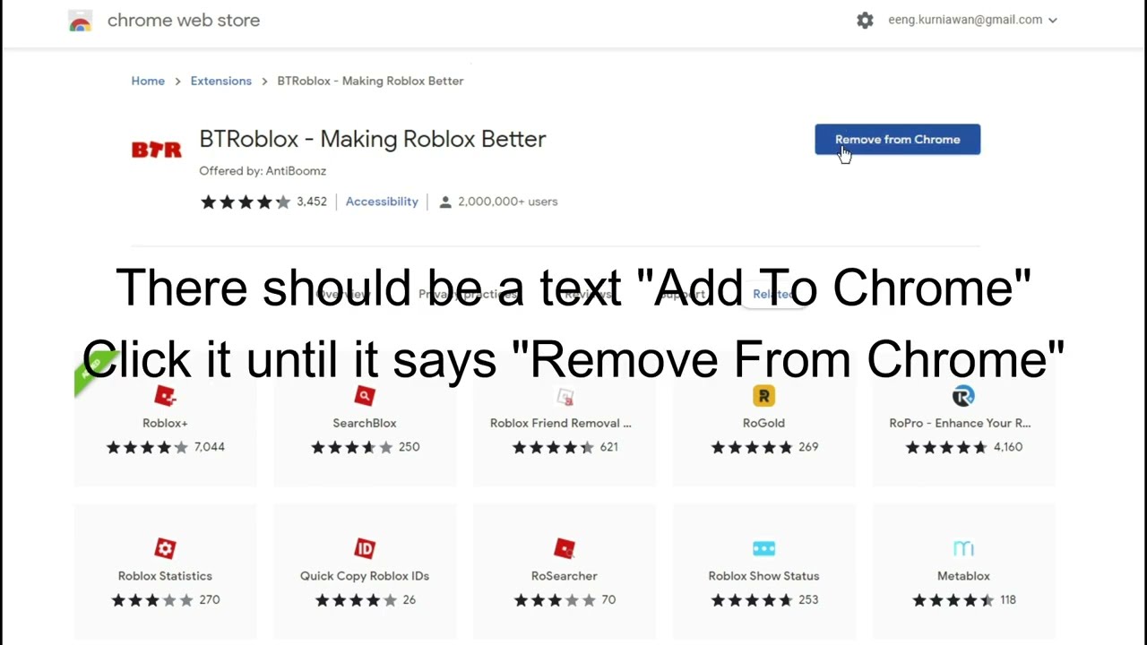 BTRoblox - Making Roblox Better - Google Extension