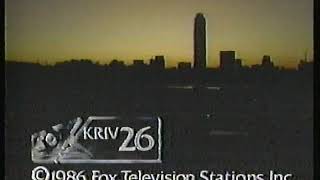 KRIV-TV 26 Legalese Sequence, 4/19/1986