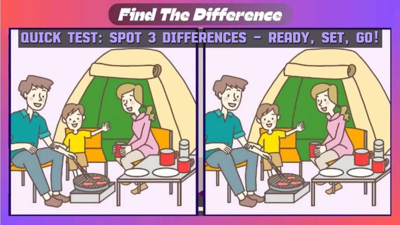 [ Spot 3 Differences #21 ] Do you have eagle eyes? | Visual Test 