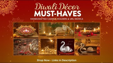 💛 Must-Have Diwali Home Decor: Beautiful Candle Holders & Urli Bowls #amazonfinds #diwalidecor #diy