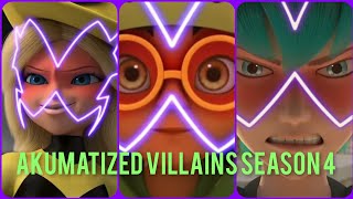 All Akumatized Villains | Miraculous Ladybug Season 4