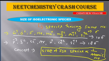 TRICK ON ISOELECTRONIC  SPECIES/Size of ISOELECTRONIC Species/JEE/NEET/Trick to Arrange Size Of Iso