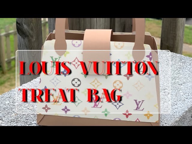 Make a Louis Vuitton purse gift bag with cardstock on Cricut #shorts # louisvuitton ##cfcraftingmonth 