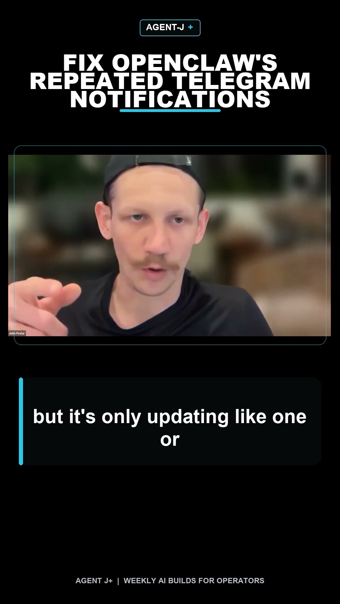 John Peslar in a scene about Stop Repeated Bot Notifications