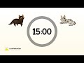 Fun Cute Cats Timer – 15 Minutes Countdown With Music | Adorable Classroom Timer