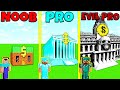 Minecraft Battle: NOOB vs PRO vs EVIL PRO: BANK BUILD CHALLENGE / Animation