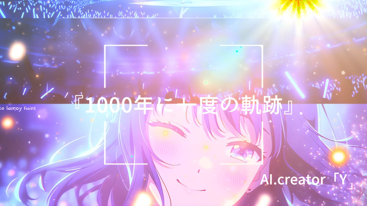 【original AIMV】 AIアイドル歌ってみた「1000年に一度の軌跡」🎙️🎧