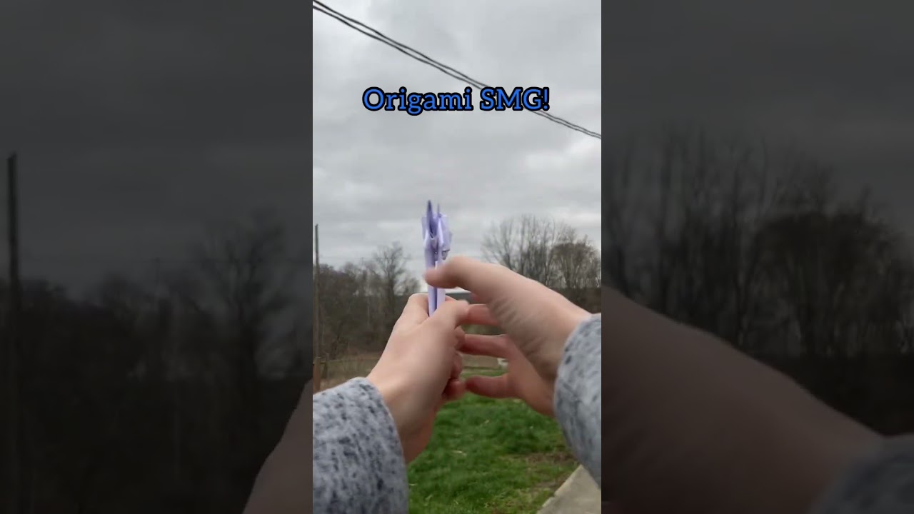 I made an origami SMG! 