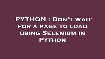 PYTHON : Don