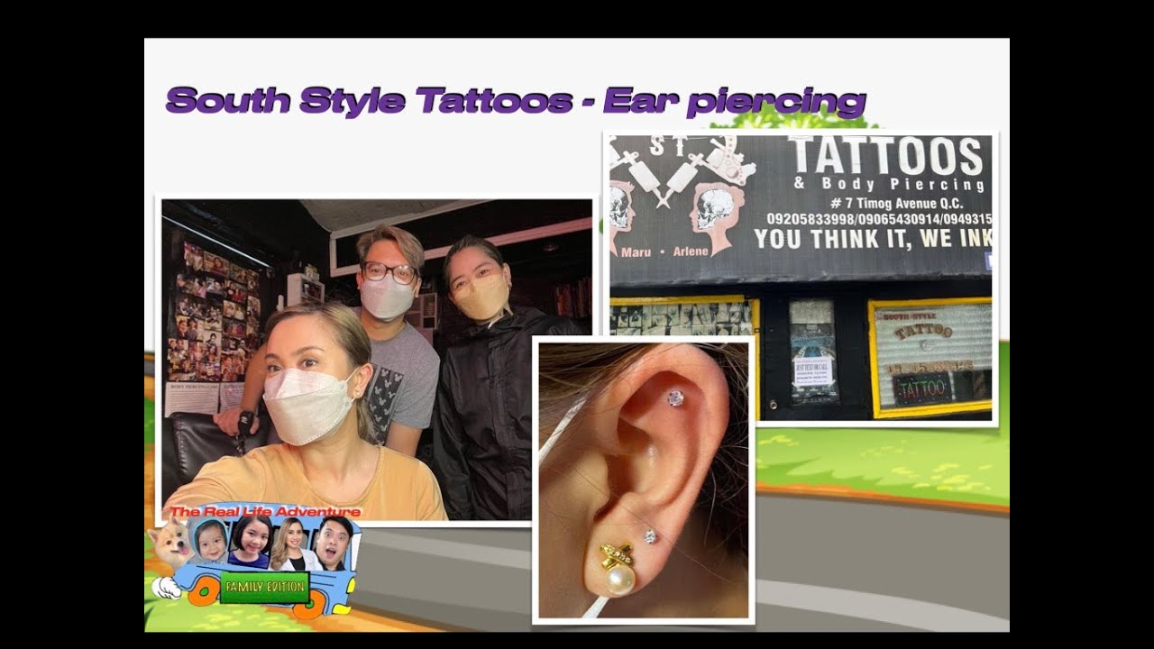 TRLA34 Vlog South style tattoos How to do ear piercing - educational video