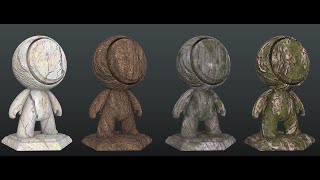 18 Bark PBR Materials