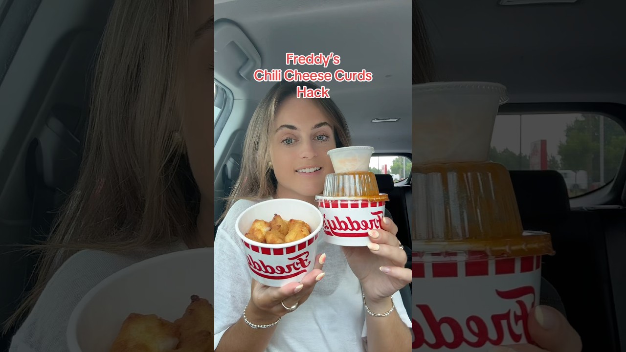 Freddy’s Chili Cheese Curds Hack 🍔🧀❤️