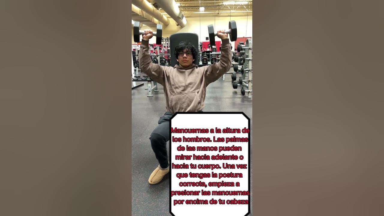 NLHS Weight Room Videos Dumbbell Military Press (Spanish) YouTube