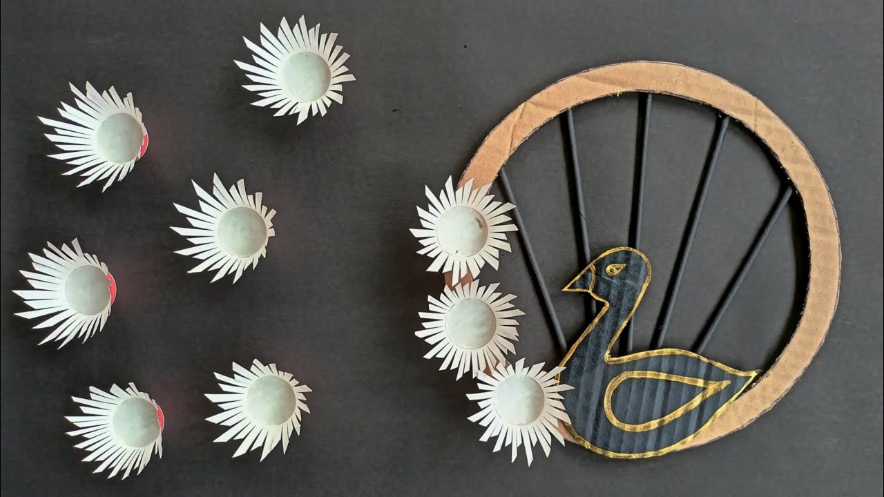 Unique DIY Wall Hanging Craft Using Disposable Tea Cups/Best Out Of ...