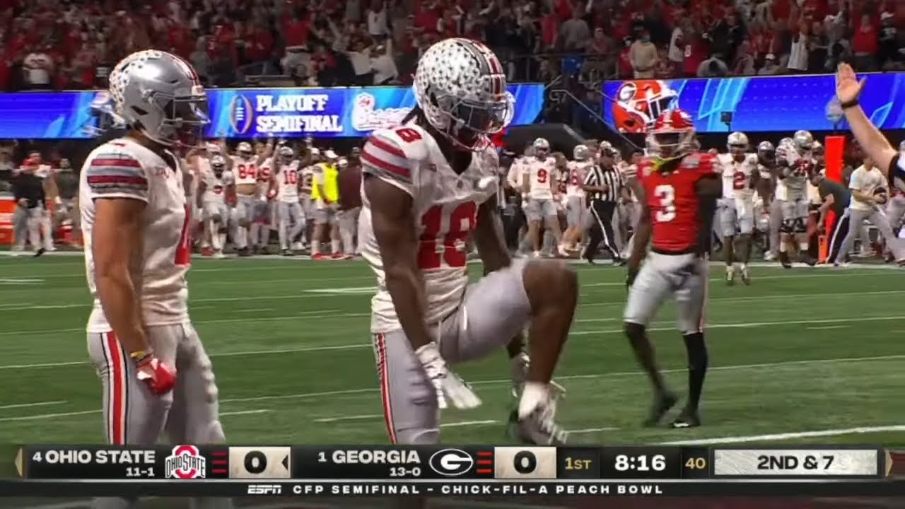 Marvin Harrison Jr. dominates first half during Ohio State's loss to  Georgia in CFP semifinal