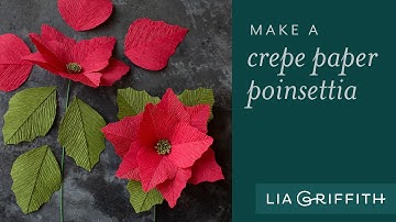 Make A Simple Crepe Paper Poinsettia