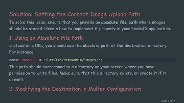 How to Upload Images to an External Folder Using NodeJS Multer