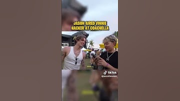 JASONTHEWEEN IGNORES VINNIE HACKER AT COACHELLA