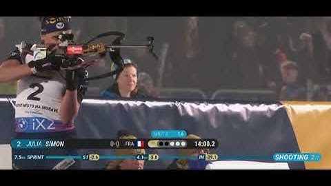 Fast shooting Julia Simon Sprint Nove Mesto 2024