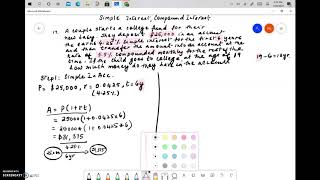 Q17 Simple Interest, Compound Interest