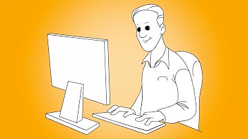 Explaindio Power Slides Collection - Kevin at the Computer