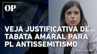 Tabata Amaral Proposes A Bill To Combat Antisemitism See The Argument Justifying The Congresswom