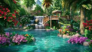 Cozy Summer Garden  Relax with Summer Sounds On A Beautiful Sunny Morning | Healing Nature Sounds
