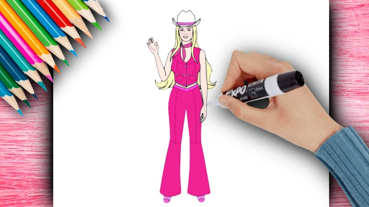 Desenhos Para Pintar e Colorir Barbie Princesa - Imprimir Desenho 024