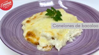 CANELONES de BACALAO | Suaves y deliciosos