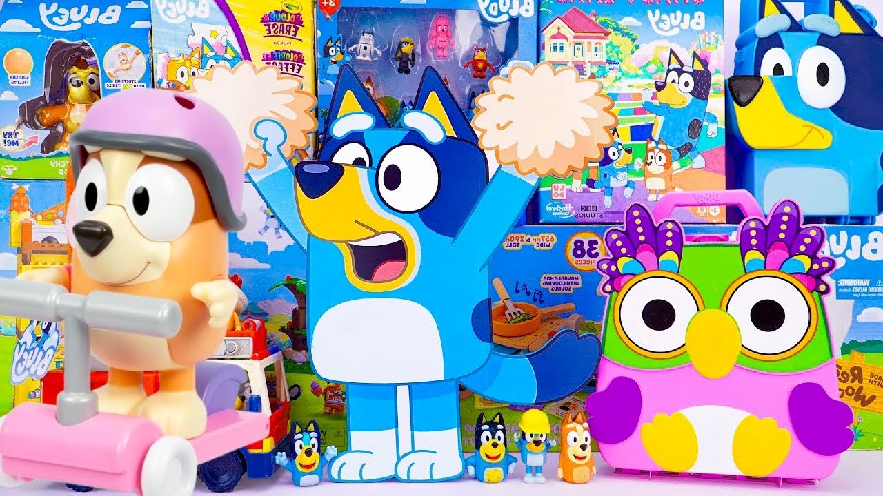 Collection Bluey Toys Unboxing Review 💙 Mystery Cute Bluey Box ...