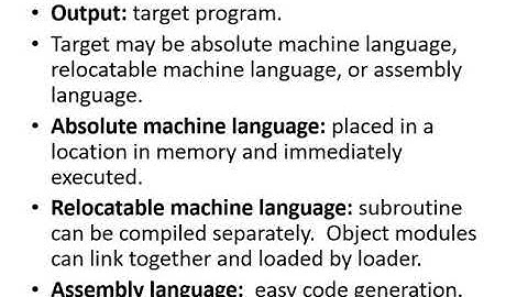 Issues in Design of Code Generator