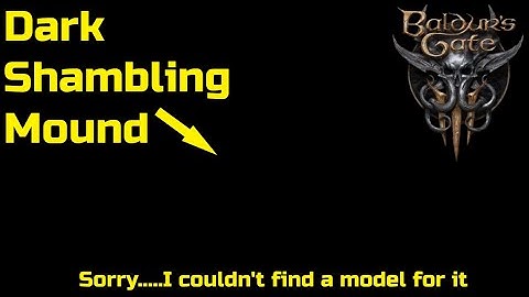 Dark Shambling Mound found - datamining Baldur