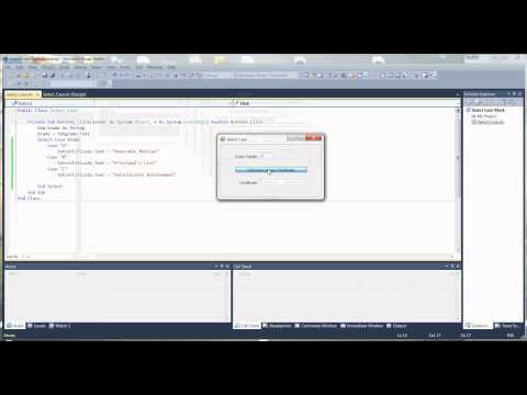 Select Case Statement