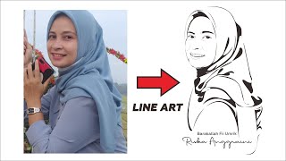 TUTORIAL CORELDRAW : Cara Membuat Line Art Dengan Pentool (How To Create Line Art with CorelDraw