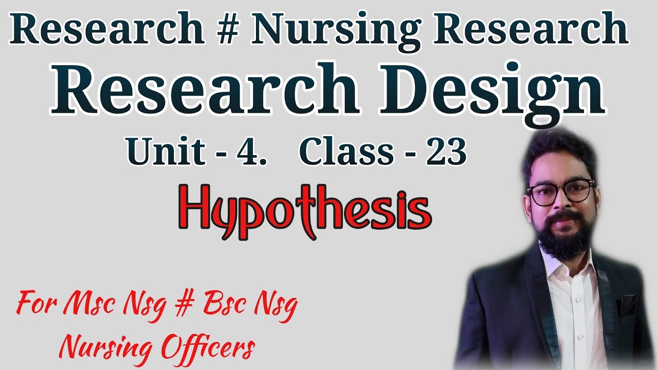 types of hypothesis in nursing research