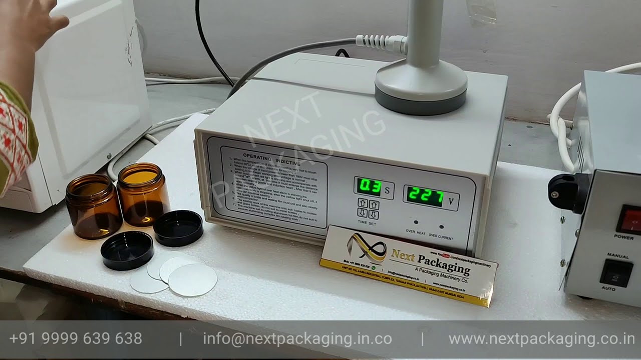 Manual Glass Bottle Foil Sealing Machine | Glass Bottle Induction Sealer