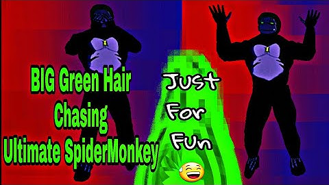WR3D 2k20 Ben10 Lite WRBmod #UltimateSpiderMonkey & BigGreenHair Chasing #JustForFun #LOL!