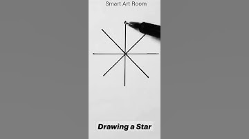 learn to draw star# Easy way of drawing star